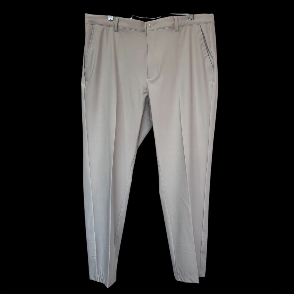 Greg Norman Hi Tech Jordan Pants NEW Mens 38X27 Cream Pockets Logo Performance